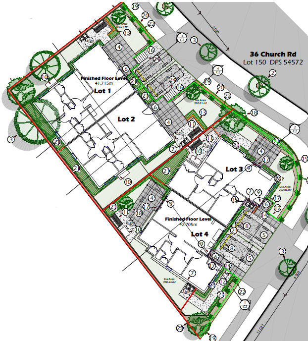 Church Road Hamilton site plan