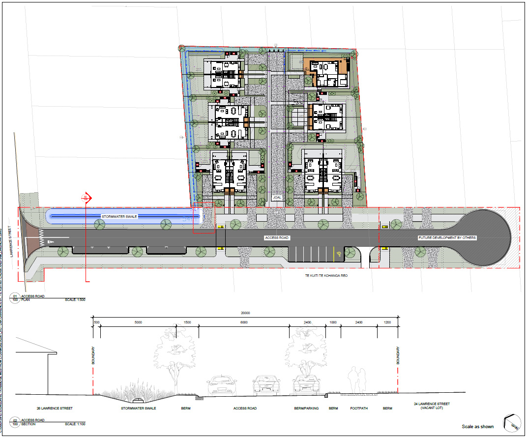 Lawrence St Hamilton site plan